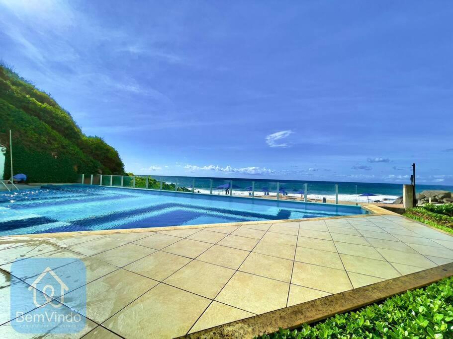 Apartamento Completo Com Vista Mar E Pe Na Areia 萨尔瓦多 外观 照片
